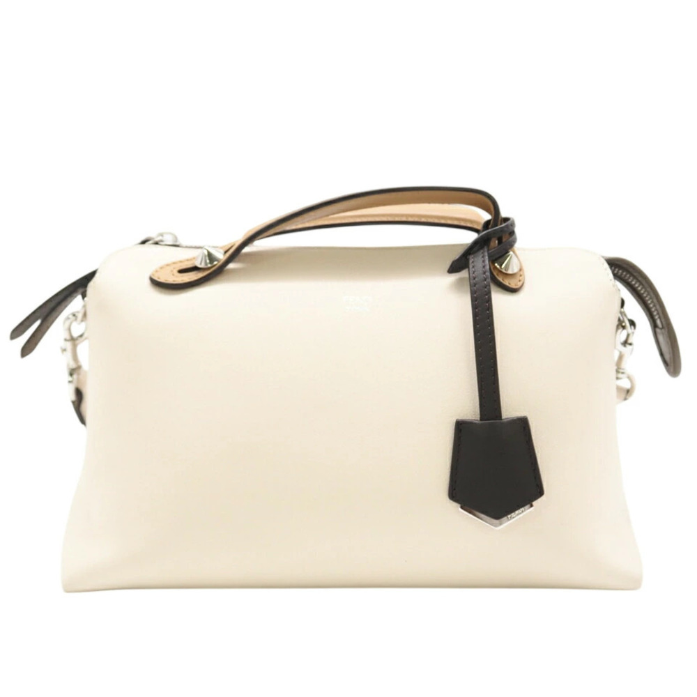 Fendi By Way Beige Calf Brown Handbag Bag Shoulder Leather The Tan Brown